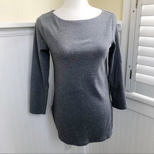 GAP Maternity Gray Side Zipper Sweater Medium
